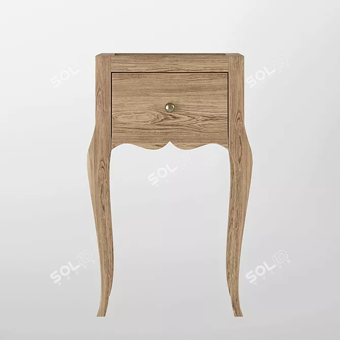 Villagio Bedside Table - Sleek and Stylish 3D model image 2