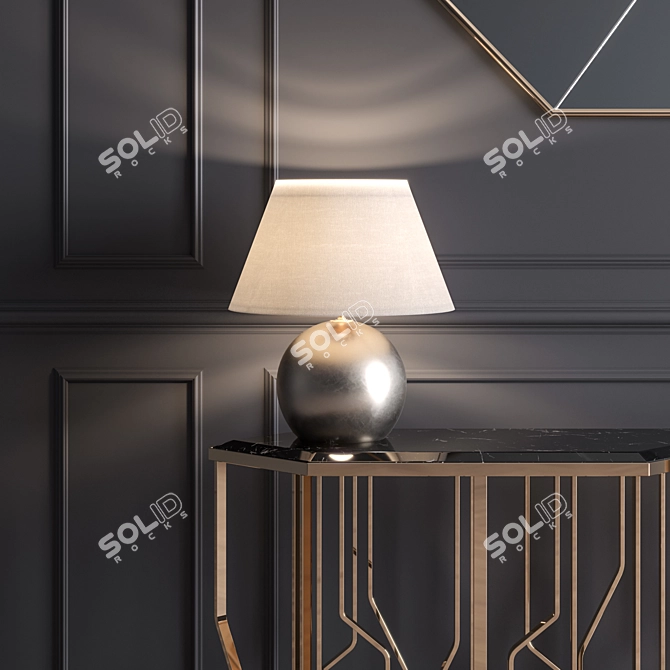 Elegant Ginza Longhi Console - Vray Material 3D model image 3