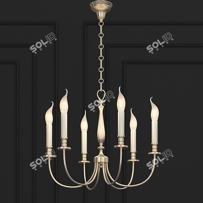Elegant Arcade Chandelier: Lucien Gau MAISON 3D model image 1