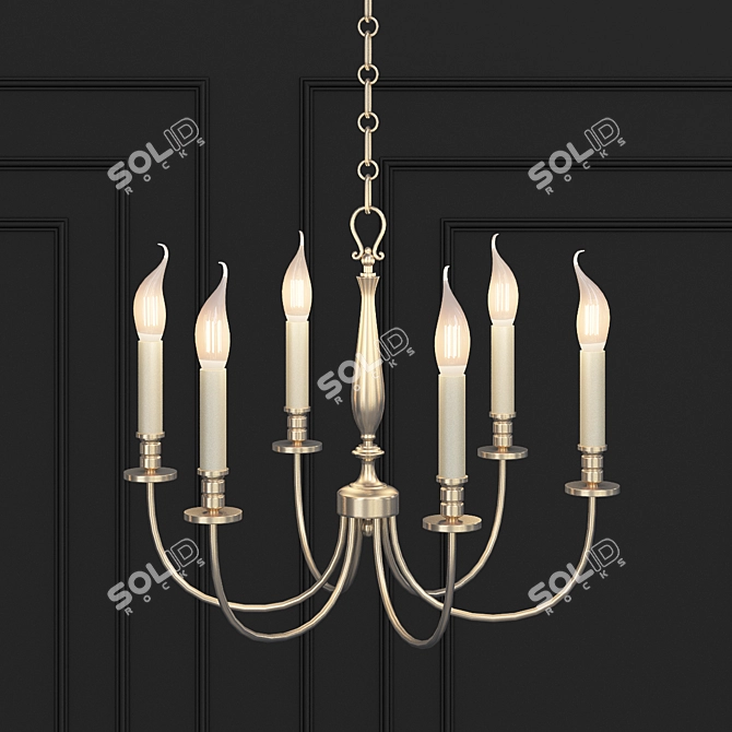 Elegant Arcade Chandelier: Lucien Gau MAISON 3D model image 2