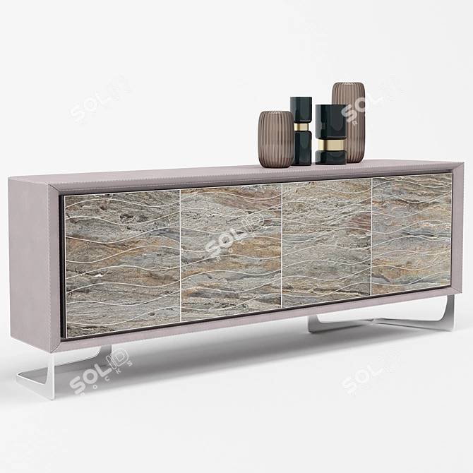 Luxury Azimut Cabinet 3D model image 1