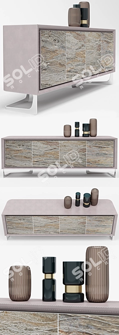 Luxury Azimut Cabinet 3D model image 2