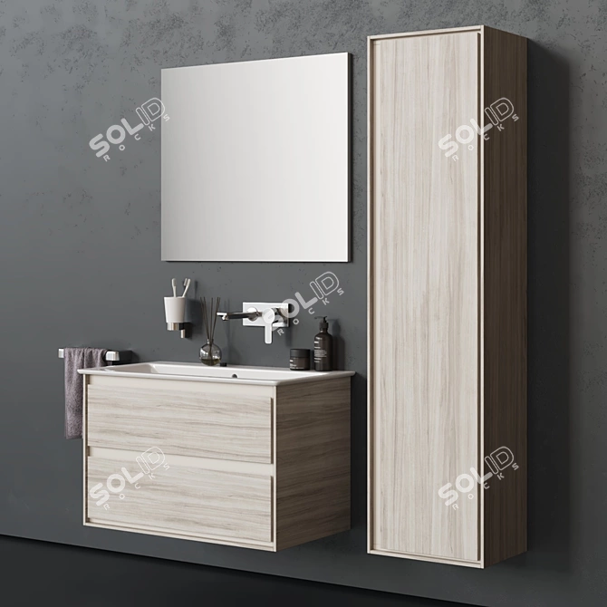 Ideal Standard Connect Air 80 - Lacquered Vanity Unit with Drawers 3D model image 1