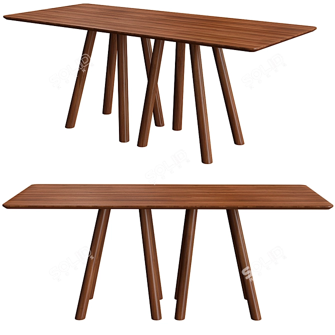 Modern Dining Table | Al2 2018 3D model image 1