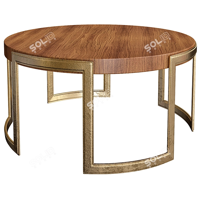 Bertrand Circular Coffee Table 3D model image 1