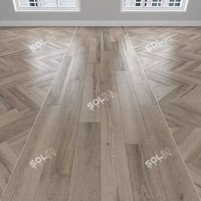 Maple Parquet: Herringbone, Linear, Chevron 3D model image 1