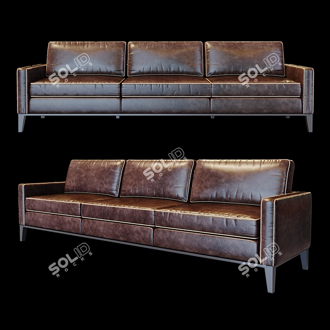 Baxter GODARD Modern Sofa 3D model image 1