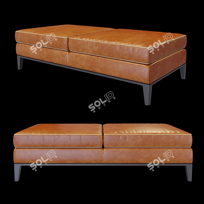 Sleek Design Baxter GODARD Bench 3D model image 1