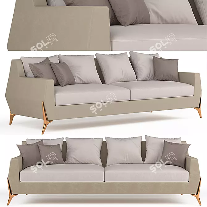 Luxury Gem Sofa | 3DMax 3D Model 3D model image 1