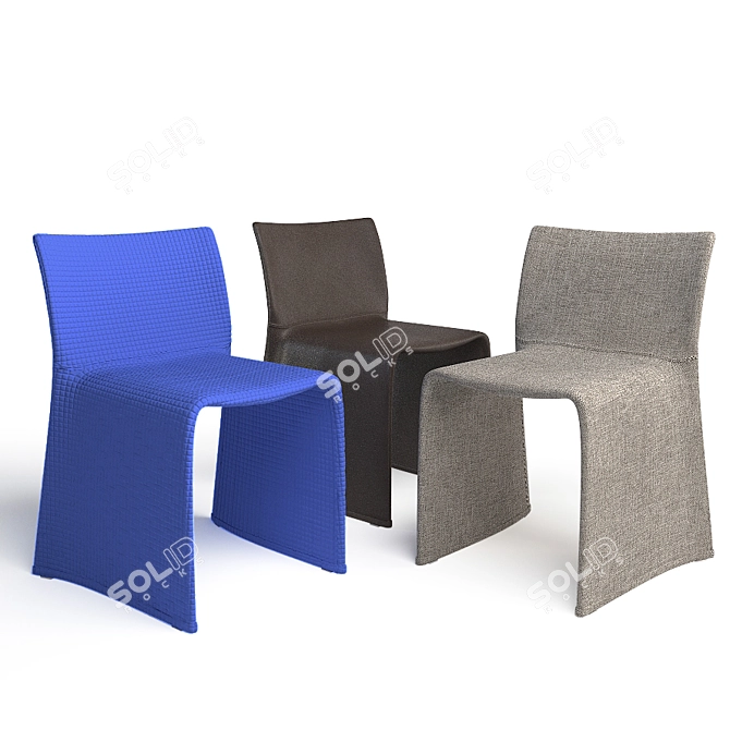 Sleek Glove Chair: Modern Elegance 3D model image 1