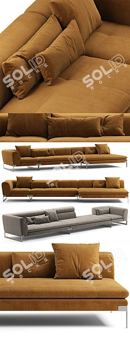  Modular Viktor Sofa with 8 Configurations 3D model image 2