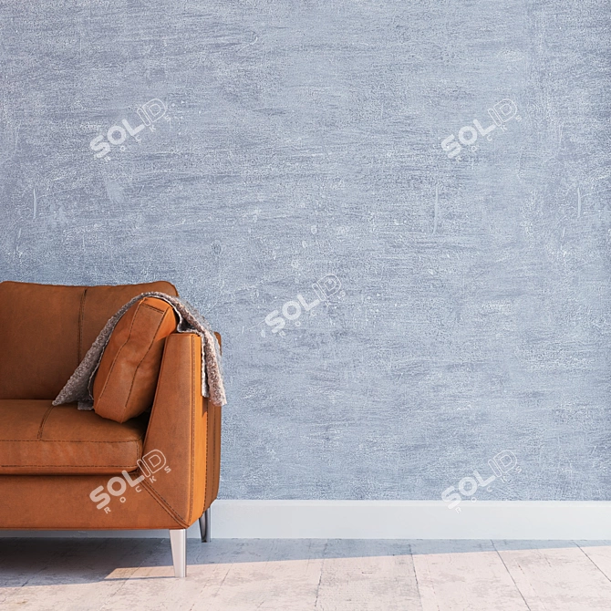 Seamless Stucco Texture Set 3D model image 2