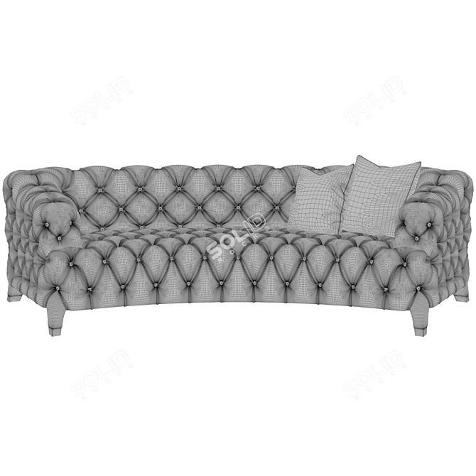 Elegant Luxury Sofa 3D model image 2