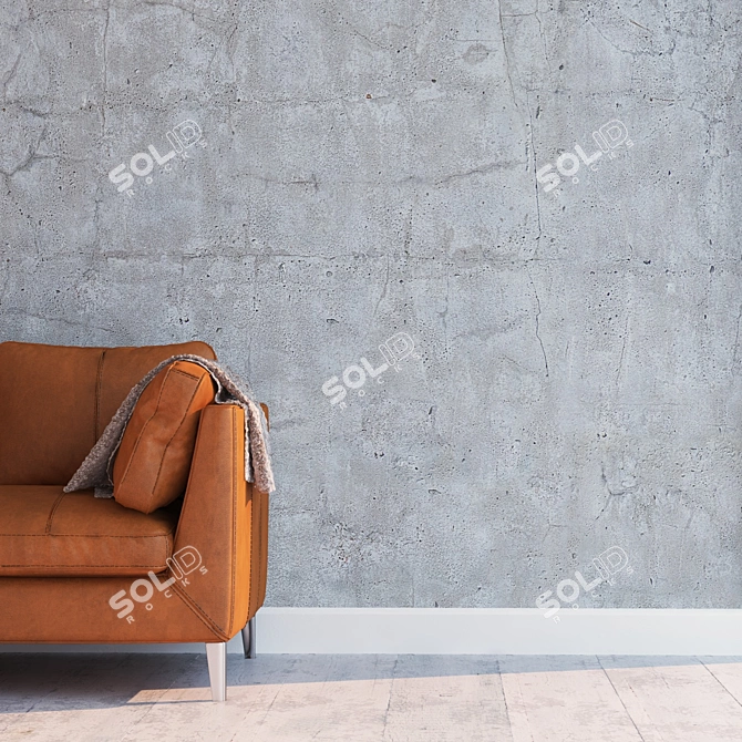 Seamless Stucco Texture Set 3D model image 2