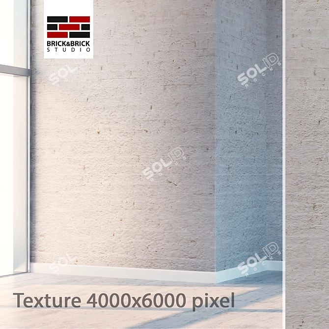 Seamless High Detail Plaster 3D model image 1