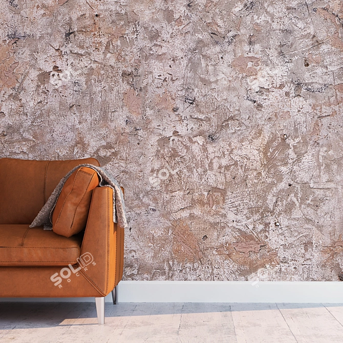 Seamless Plaster Texture Kit 3D model image 2