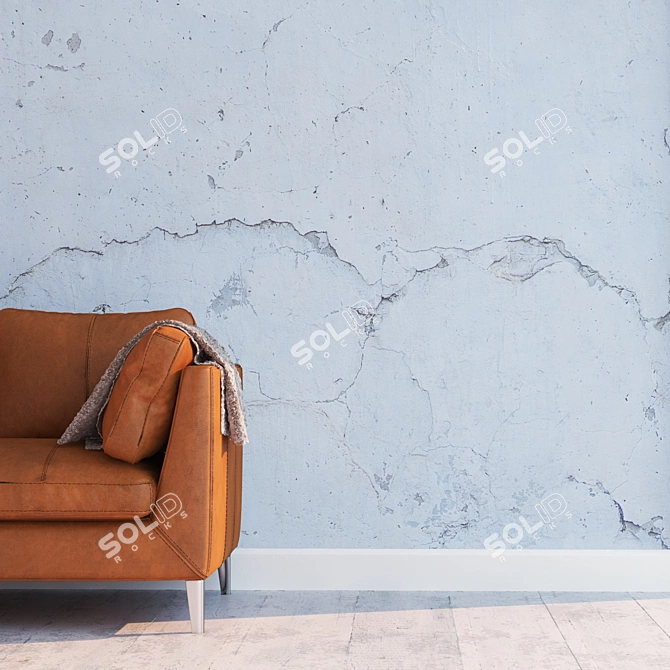 High Detail Seamless Plaster Texture 3D model image 2