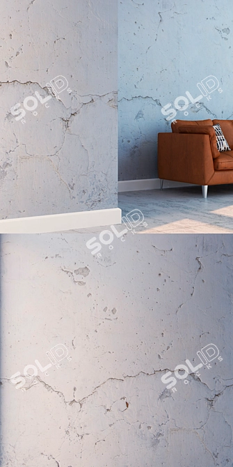 High Detail Seamless Plaster Texture 3D model image 3