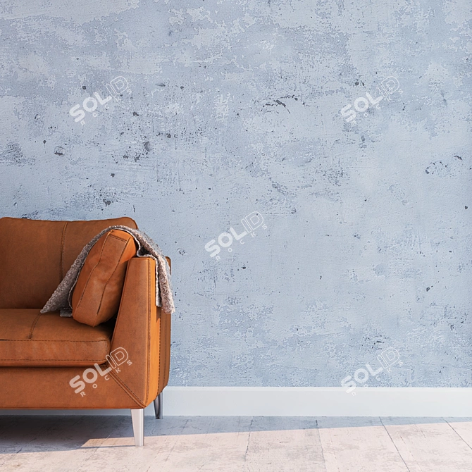 High Detail Seamless Plaster Texture 3D model image 2