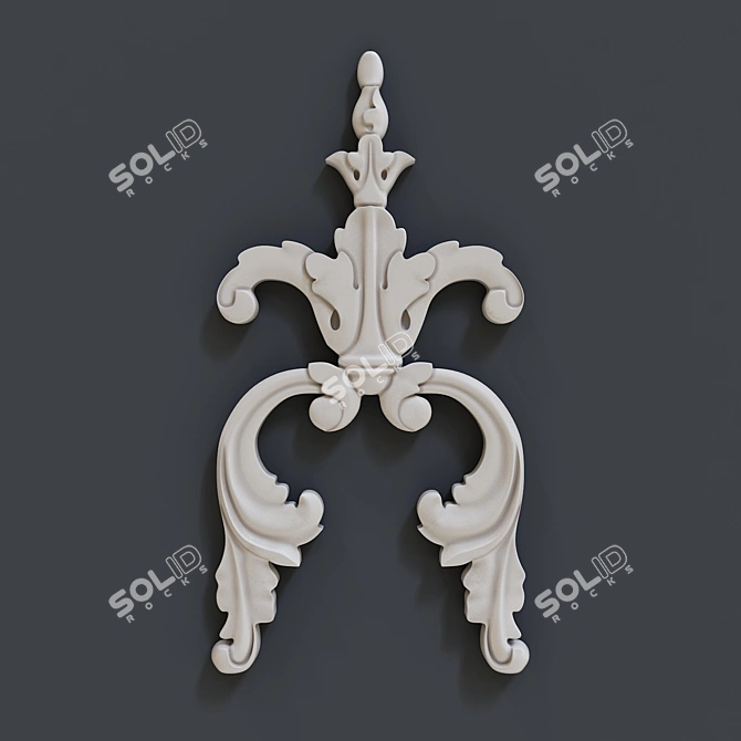 Title: Elegant Carved Cover 3D model image 1