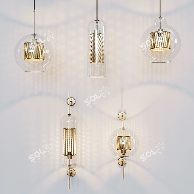 Elegant Venito Lights Collection 3D model image 1