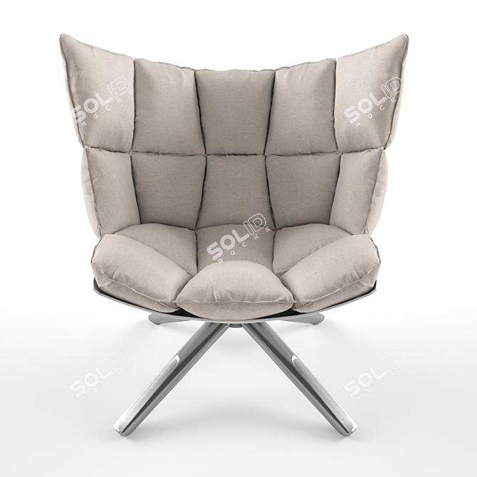 Sleek Modern Armchair: Highly Detailed & Versatile 3D model image 1