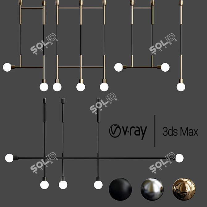 Volker Haug Step & Kick Lighting Collection 3D model image 1