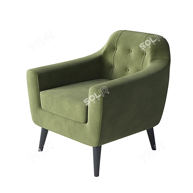 Ritchie - Stylish and Compact Armchair 3D model image 1