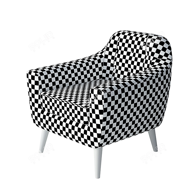 Ritchie - Stylish and Compact Armchair 3D model image 3