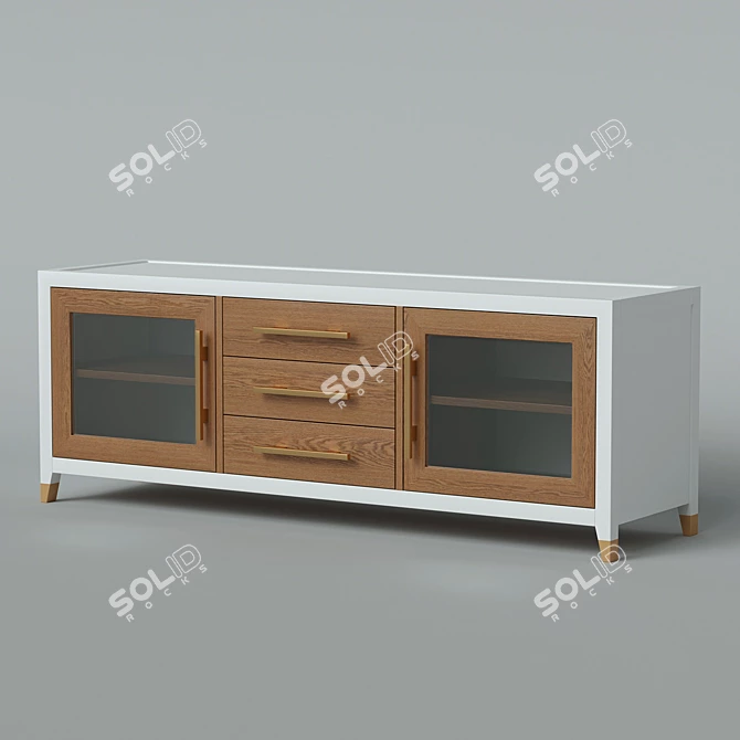 Arnika TV Cabinet - Elegant and Functional 3D model image 2