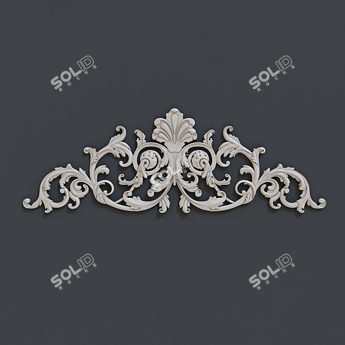 Carved Appliqué 3D model image 1