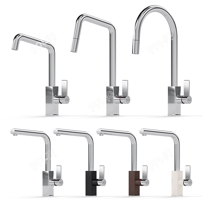 Elegant Franke Maris Taps Set 3D model image 1