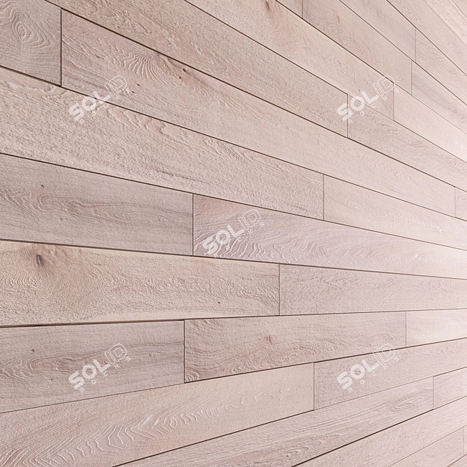 Wooden Panel 3D - Vray Material 3D model image 1