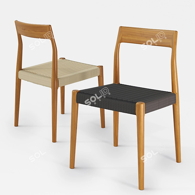 GREAT DANE Moller: Danish Design Chair 3D model image 1