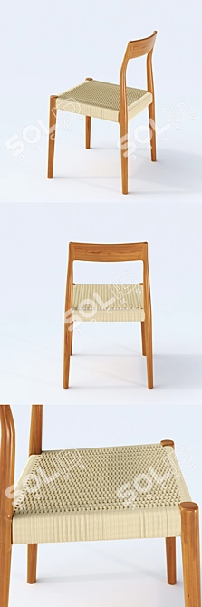 GREAT DANE Moller: Danish Design Chair 3D model image 2