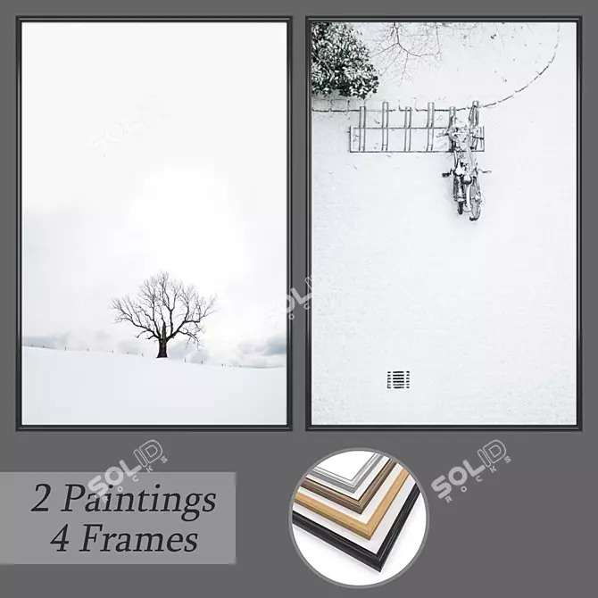 Creative Wall Art Set | No. 566 3D model image 1