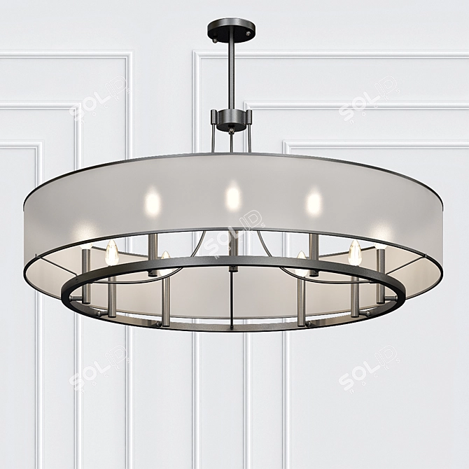 Ethereal Glow Chandelier 3D model image 1