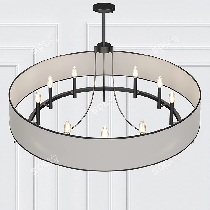 Ethereal Glow Chandelier 3D model image 2