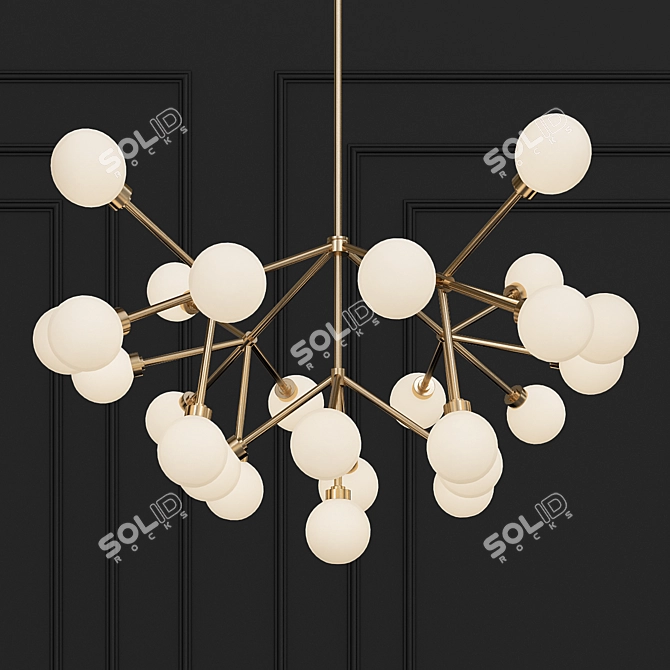 Elegant Mara Chandelier 3D model image 1