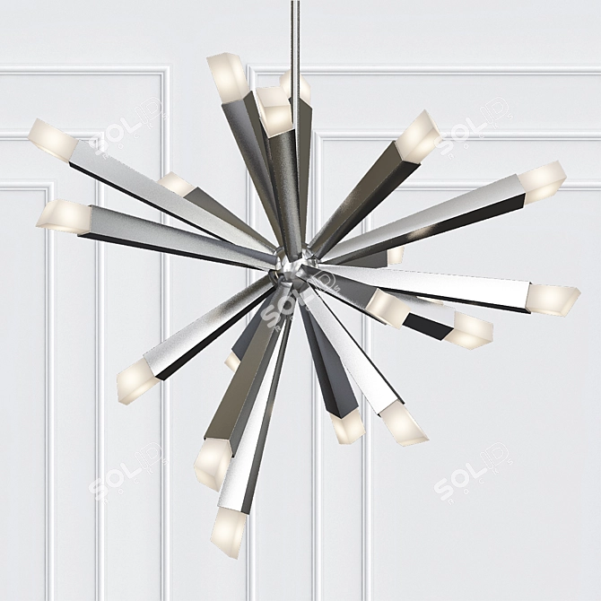 Stunning Starburst Pendant 3D model image 1