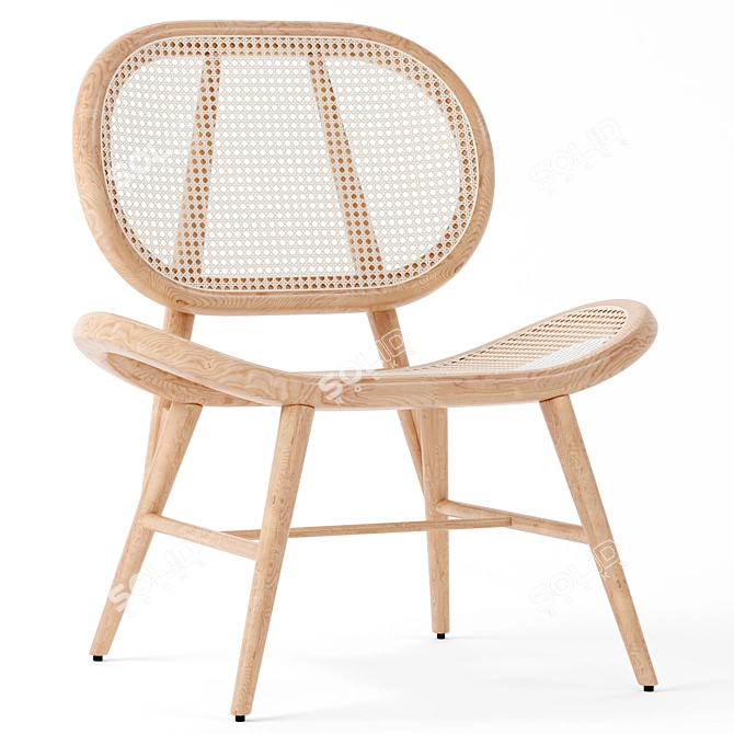 Elegant Bernardes Armchair: 293 3D model image 1