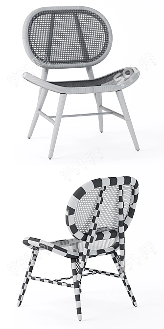 Elegant Bernardes Armchair: 293 3D model image 3