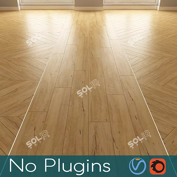 Title: Elegant Floor 3D Model 3D model image 1