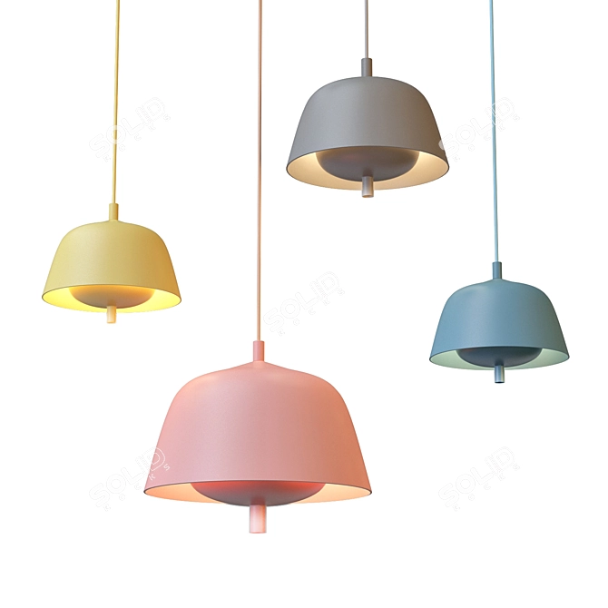 Colorful LED Pendant Lights | Lampatron Origam01 3D model image 1