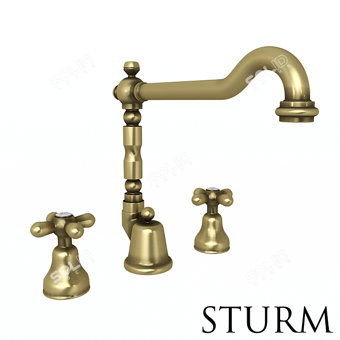 STURM Classica High Basin Mixer - Elegant Choice! 3D model image 2