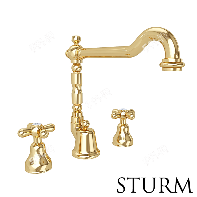 STURM Classica High Basin Mixer - Elegant Choice! 3D model image 3