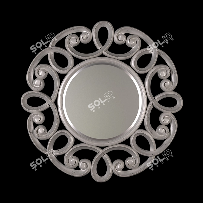 Elegant Frameless NORMA Mirror 3D model image 1