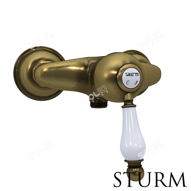 STURM Emilia Shower Mixer - Versatile Colors 3D model image 2