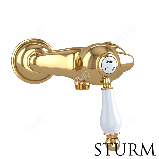 STURM Emilia Shower Mixer - Versatile Colors 3D model image 3