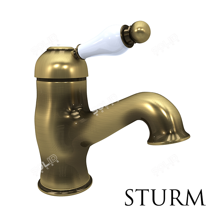 STURM Emilia Single Lever Basin Mixer 3D model image 2